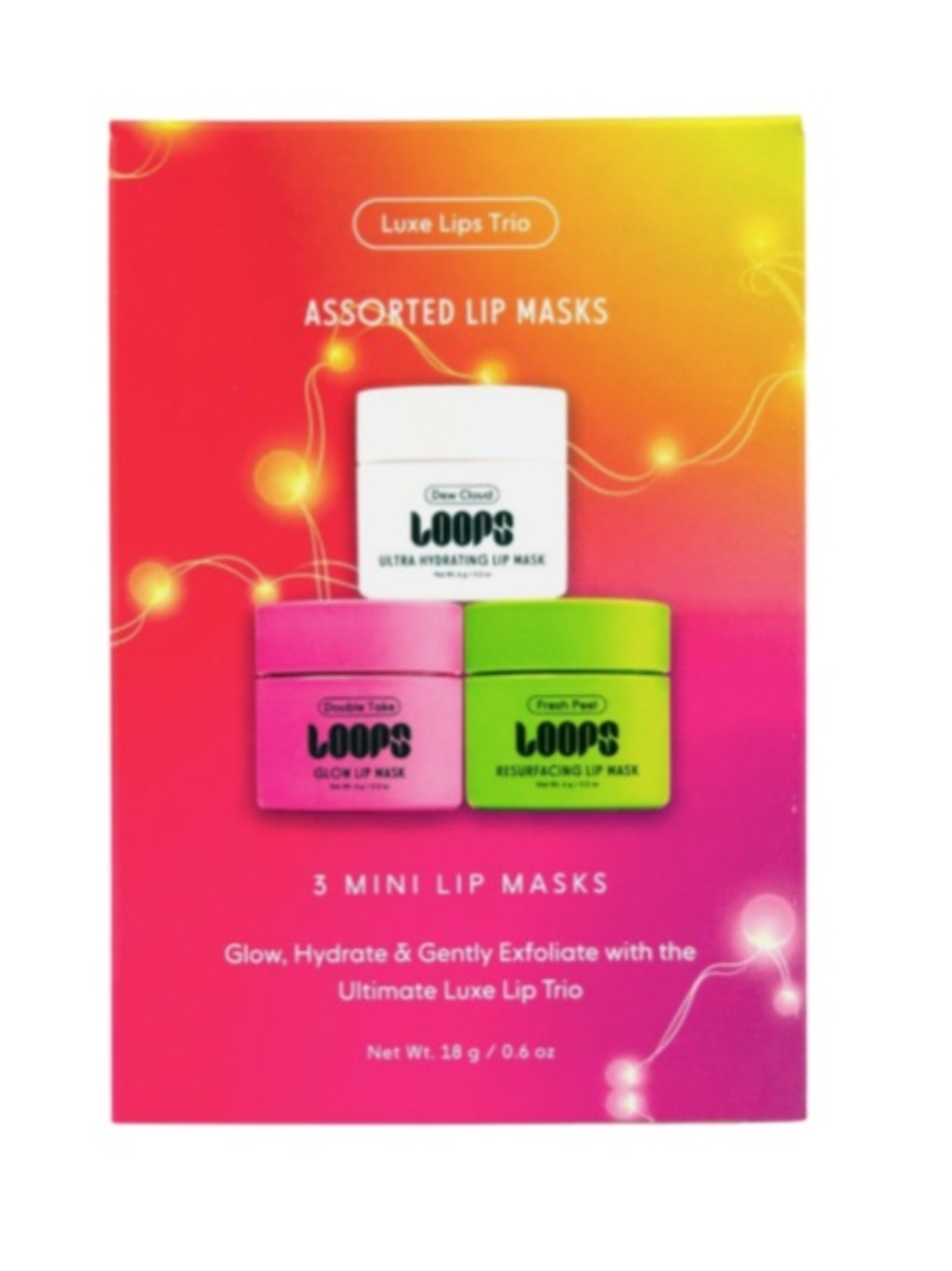LOOPS Luxe Lips Trio Mini Lip Mask Set - BRAND NEW!!    beauty makeup lips masks